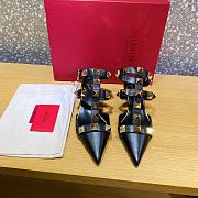 ROMAN STUD CALFSKIN PUMP BLACK 40 MM - 3