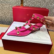 ROMAN STUD CALFSKIN PUMP PINK 40 MM - 6