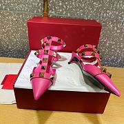 ROMAN STUD CALFSKIN PUMP PINK 40 MM - 4
