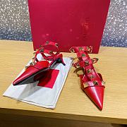 ROMAN STUD CALFSKIN PUMP ROSSO VALENTINO 40 MM - 2