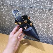 ROMAN STUD MULE IN CALFSKIN BLACK 65 MM - 5