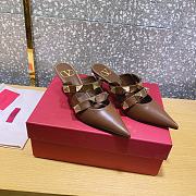 ROMAN STUD MULE IN CALFSKIN FONDANT 65 MM - 4