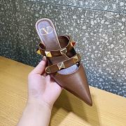 ROMAN STUD MULE IN CALFSKIN FONDANT 65 MM - 2