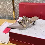 ROMAN STUD MULE IN CALFSKIN ROSE QUARTZ 65 MM - 5