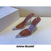 AMINA MUADDI See-Through Slingback Bow Pumps - 4