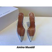 AMINA MUADDI See-Through Slingback Bow Pumps - 3