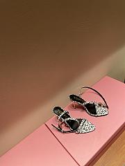 TOM FORD COATED LEOPARD PADLOCK POINTY NAKED SANDAL W2272T-IDE011 - 6