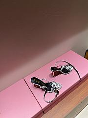 TOM FORD COATED LEOPARD PADLOCK POINTY NAKED SANDAL W2272T-IDE011 - 4