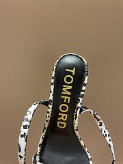 TOM FORD COATED LEOPARD PADLOCK POINTY NAKED SANDAL W2272T-IDE011 - 2