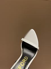TOM FORD SHINY LEATHER PADLOCK POINTY NAKED SANDAL W2272T-LKD002 - 5