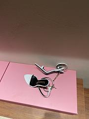 TOM FORD SHINY LEATHER PADLOCK POINTY NAKED SANDAL W2272T-LKD002 - 3