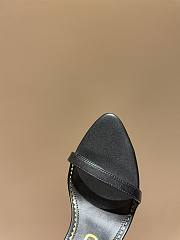 TOM FORD SHINY BLACK LEATHER PADLOCK POINTY NAKED SANDAL W2272T-LKD002 - 3