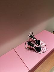 TOM FORD SHINY BLOSSOM LEATHER PADLOCK POINTY NAKED SANDAL W2272T-LKD002 - 3