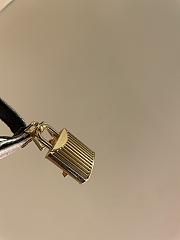 TOM FORD SHINY SILVER LEATHER PADLOCK POINTY NAKED SANDAL W2272T-LKD002 - 2