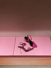 TOM FORD PINK LEATHER PADLOCK POINTY NAKED SANDAL W2272T-LKD002 - 1