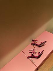 TOM FORD PINK LEATHER PADLOCK POINTY NAKED SANDAL W2272T-LKD002 - 3