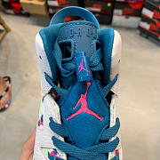 Jordan 6 Retro White Laser Fuchsia Green Abyss (GS) 543390 153 - 6