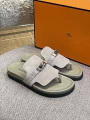 Hermes Sandal Slide Leather Locker - 1
