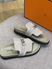 Hermes Sandal Slide Leather Locker - 6