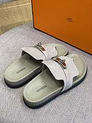 Hermes Sandal Slide Leather Locker - 5