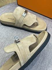 Hermes Sandal Slide Sand  Leather Locker - 2