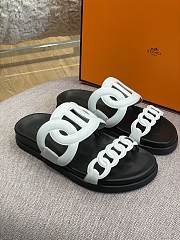 Hermes Sandal Slide White Rings Locker - 4