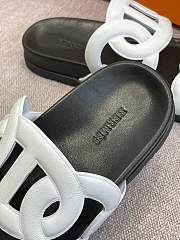 Hermes Sandal Slide White Rings Locker - 3