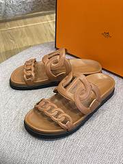 Hermes Sandal Slide Gold Rings Locker - 5