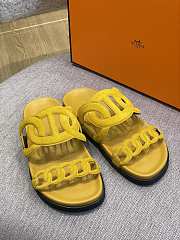 Hermes Sandal Slide Yellow Rings Locker - 6