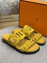 Hermes Sandal Slide Yellow Rings Locker - 3