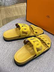Hermes Sandal Slide Yellow Rings Locker - 2