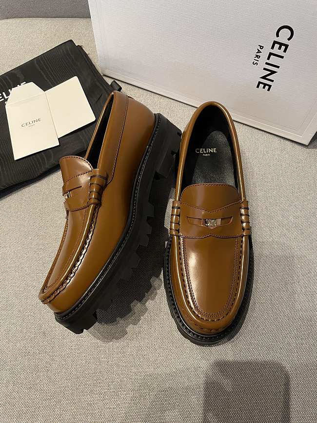 CELINE Loafers In Brown  - 1