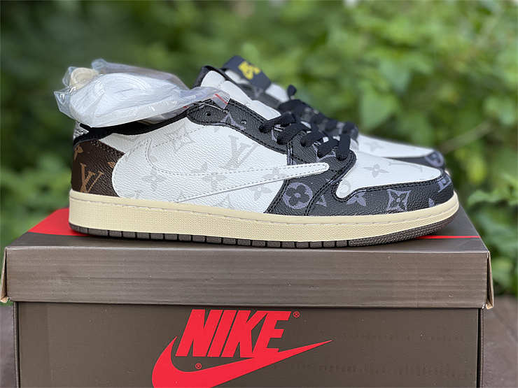 Louis Vuitton Travis Scott Fragment Air Jordan 1 Low OG CM7866-126 ...