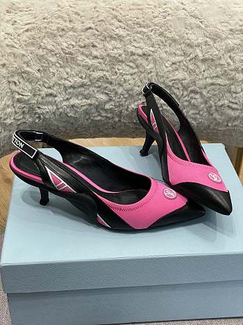 Louis Vuiton Sling Heels Pink 
