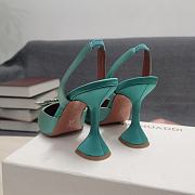 AMINA MUADDI Green Light satin pumps - 2