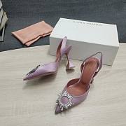 AMINA MUADDI Dust Purple satin pumps - 2