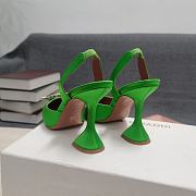 AMINA MUADDI Green satin pumps - 6