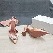 AMINA MUADDI Nude satin pumps - 2