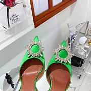 AMINA MUADDI High Green satin pumps - 2