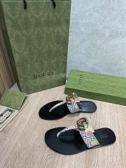 Gucci Leather thong sandals with Double G 007 - 2