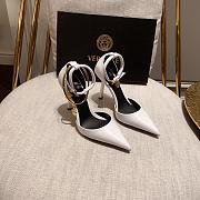 Versace Safety Pin Pumps White - 6