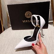 Versace Safety Pin Pumps White - 4
