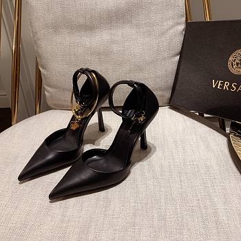 Versace Safety Pin Pumps Black