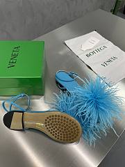 Bottega Veneta Blue Feather Dot Sandals - 5