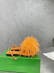 Bottega Veneta Orange Feather Dot Sandals - 5