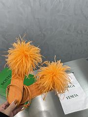 Bottega Veneta Orange Feather Dot Sandals - 4
