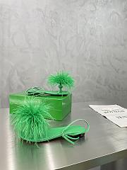 Bottega Veneta Green Feather Dot Sandals - 1