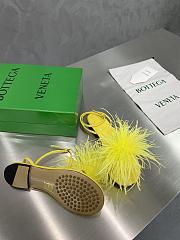 Bottega Veneta Yellow Feather Dot Sandals - 5