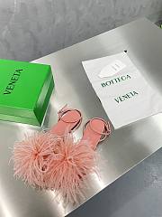 Bottega Veneta Pink Feather Dot Sandals - 5