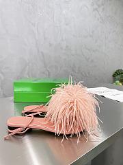 Bottega Veneta Pink Feather Dot Sandals - 6